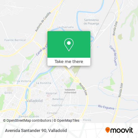 mapa Avenida Santander 90