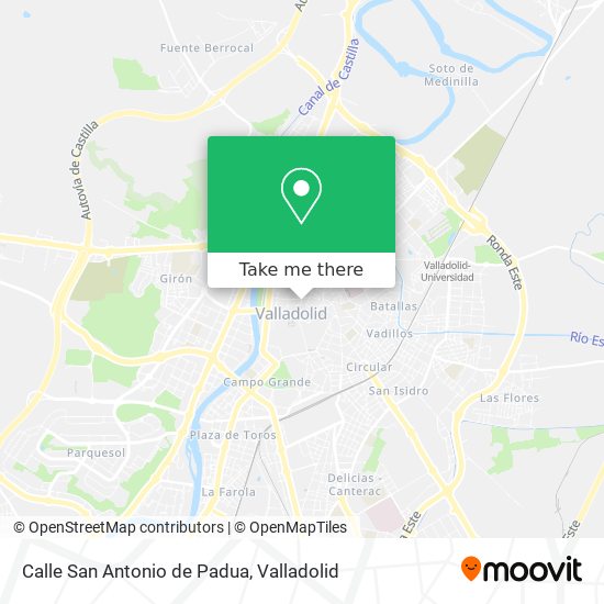 Calle San Antonio de Padua map