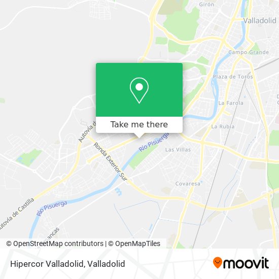 mapa Hipercor Valladolid