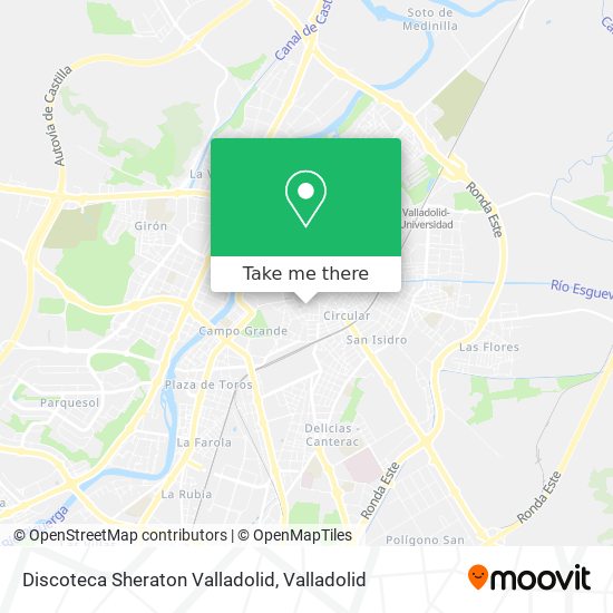 Discoteca Sheraton Valladolid map