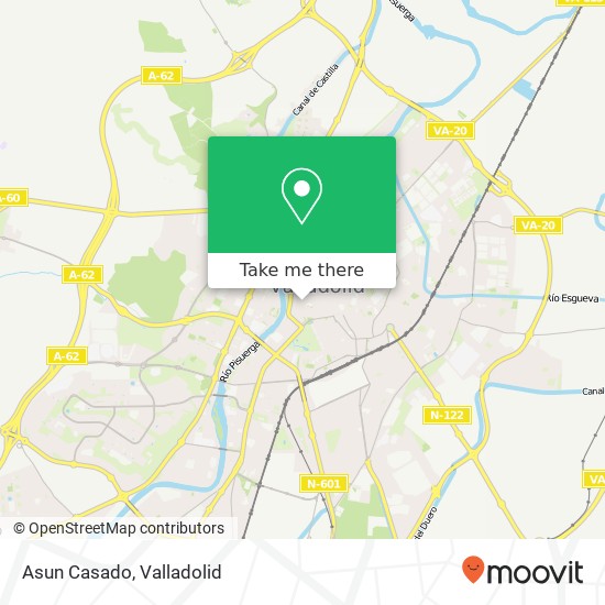 mapa Asun Casado, Calle María de Molina, 8 47001 Plaza Mayor Valladolid