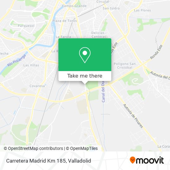 mapa Carretera Madrid Km 185