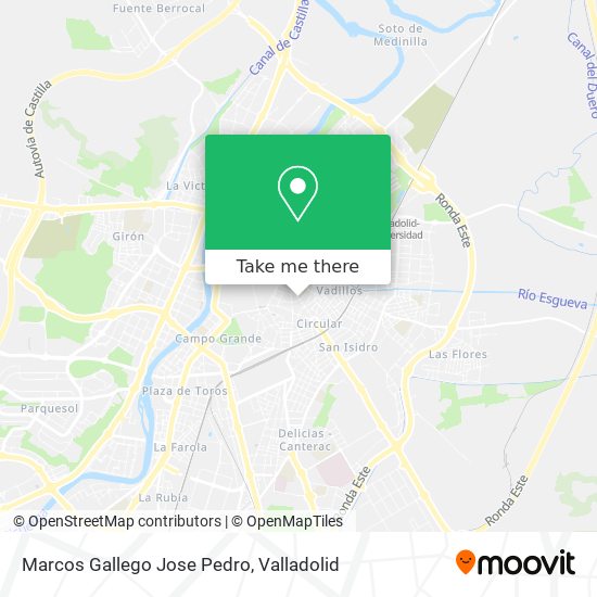 Marcos Gallego Jose Pedro map