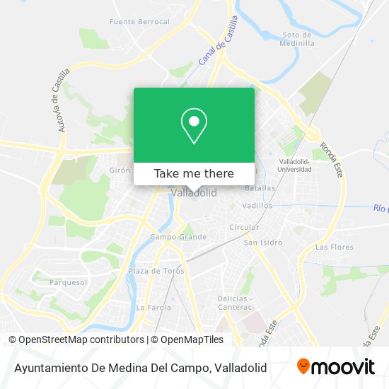 mapa Ayuntamiento De Medina Del Campo