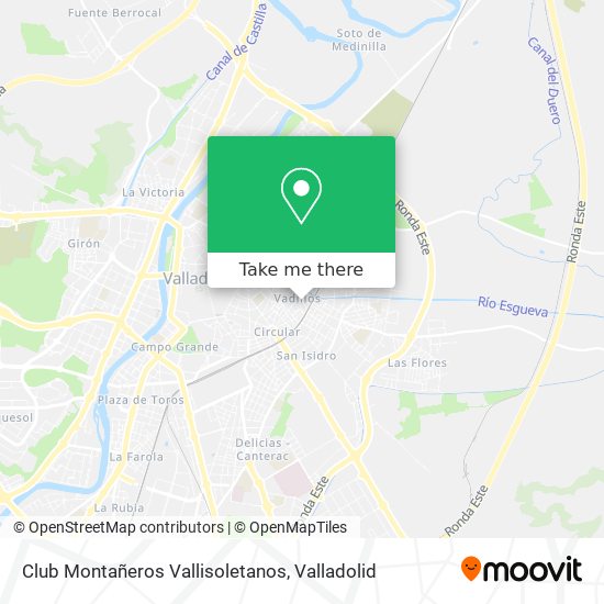 Club Montañeros Vallisoletanos map