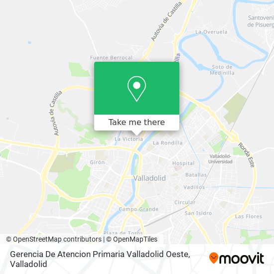Gerencia De Atencion Primaria Valladolid Oeste map