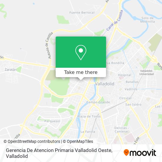 mapa Gerencia De Atencion Primaria Valladolid Oeste