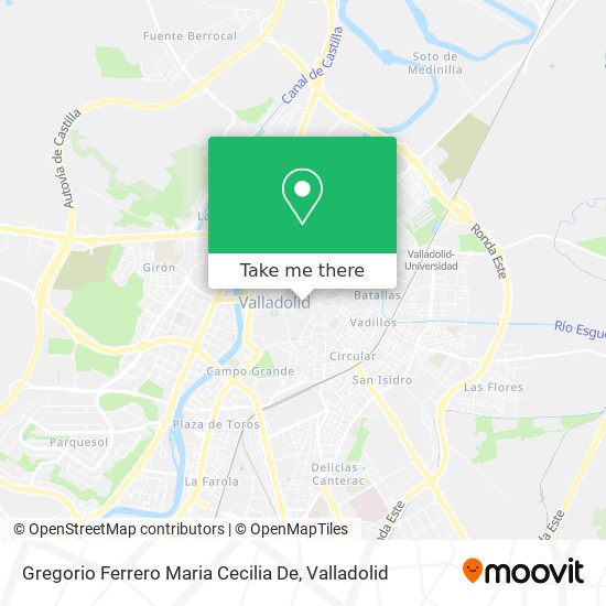 Gregorio Ferrero Maria Cecilia De map