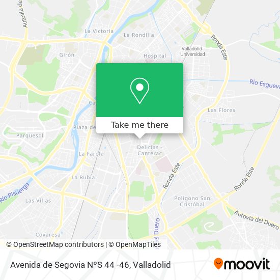 mapa Avenida de Segovia NºS 44 -46