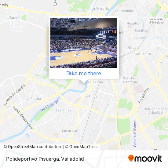 Polideportivo Pisuerga map