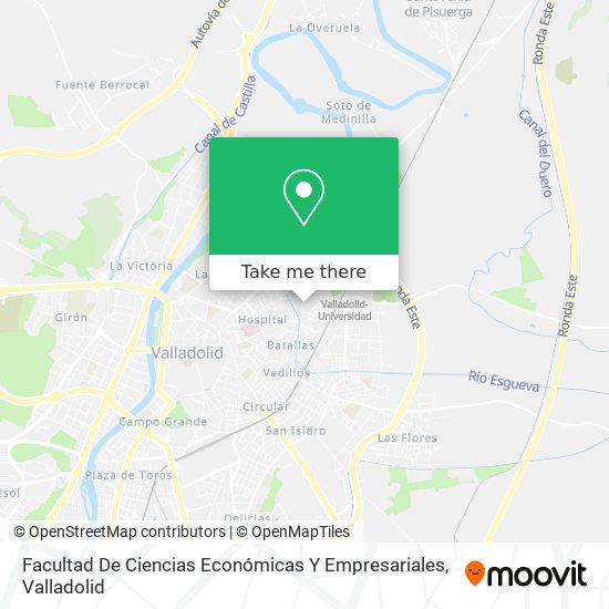 mapa Facultad De Ciencias Económicas Y Empresariales