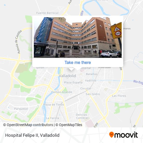 mapa Hospital Felipe II