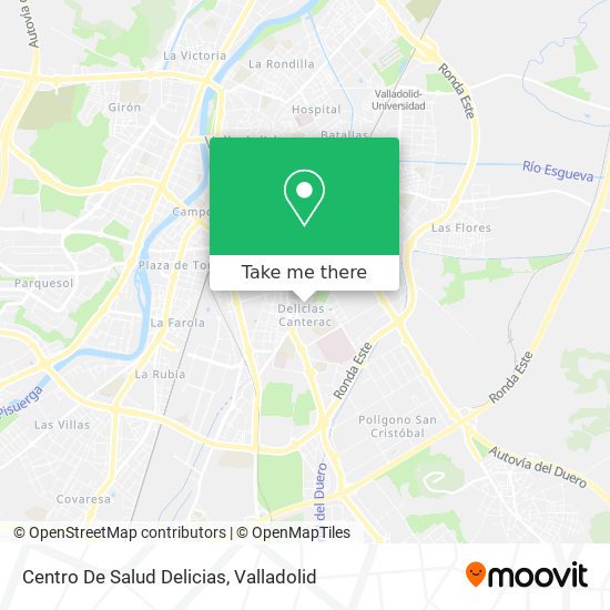 Centro De Salud Delicias map