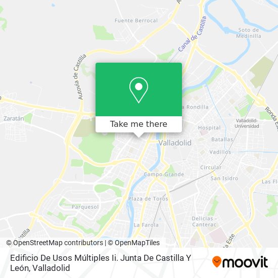 mapa Edificio De Usos Múltiples Ii. Junta De Castilla Y León