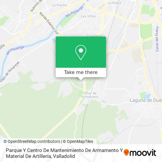 Parque Y Centro De Mantenimiento De Armamento Y Material De Artillería map