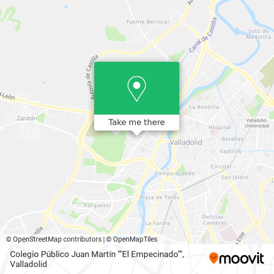 mapa Colegio Público Juan Martín ""El Empecinado""