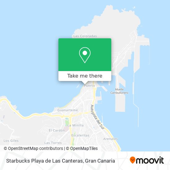 Starbucks Playa de Las Canteras map