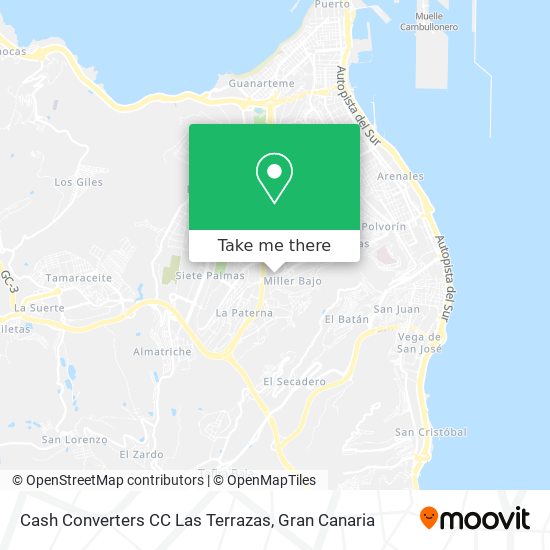 mapa Cash Converters CC Las Terrazas