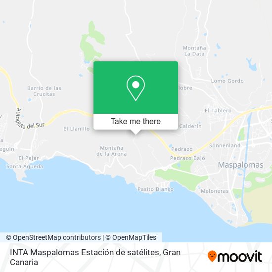INTA Maspalomas Estación de satélites map