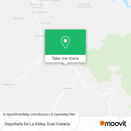 Degollada De La Aldea map