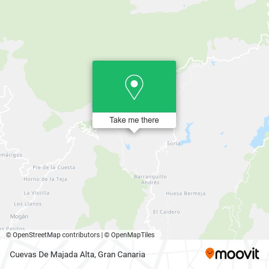 Cuevas De Majada Alta map