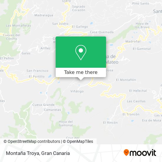 Montaña Troya map