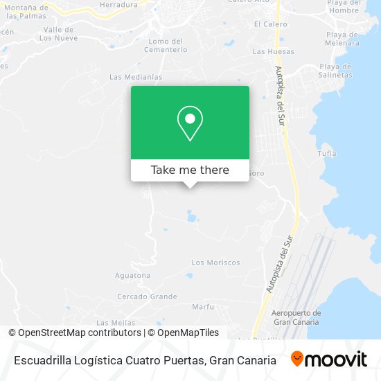Escuadrilla Logística Cuatro Puertas map
