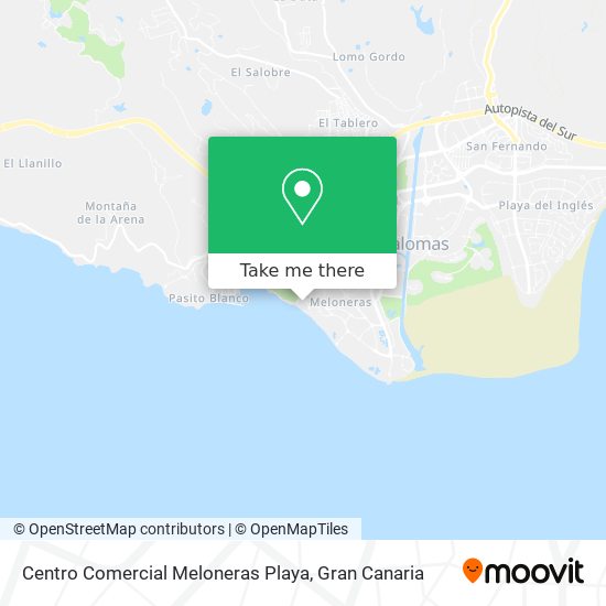 mapa Centro Comercial Meloneras Playa