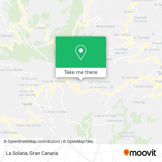 La Solana map