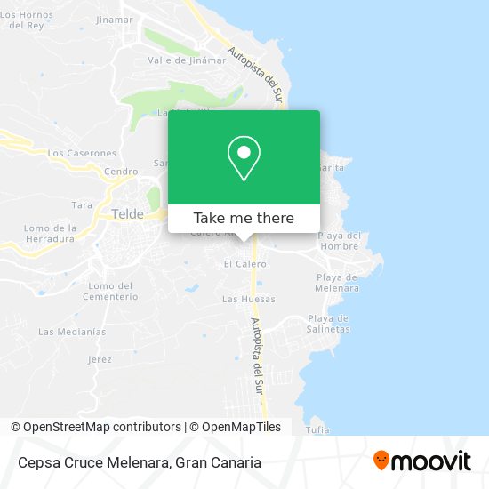 Cepsa Cruce Melenara map