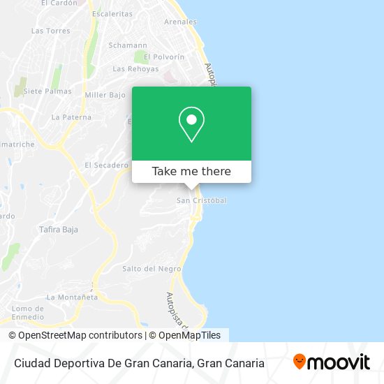 mapa Ciudad Deportiva De Gran Canaria