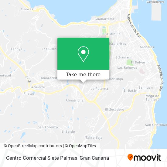 Centro Comercial Siete Palmas map