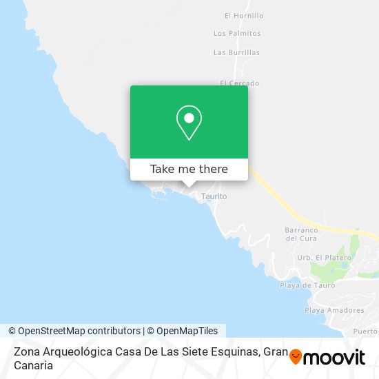 Zona Arqueológica Casa De Las Siete Esquinas map