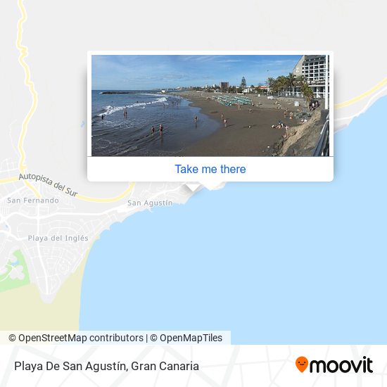 mapa Playa De San Agustín