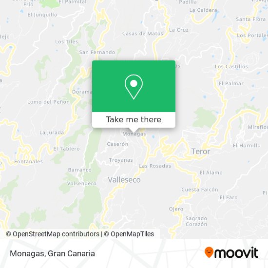 Monagas map