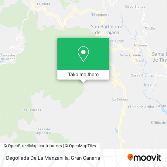 Degollada De La Manzanilla map