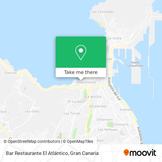Bar Restaurante El Atlántico map