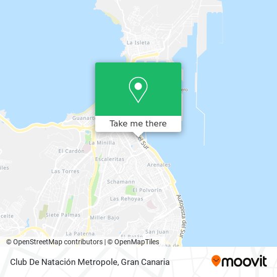 mapa Club De Natación Metropole