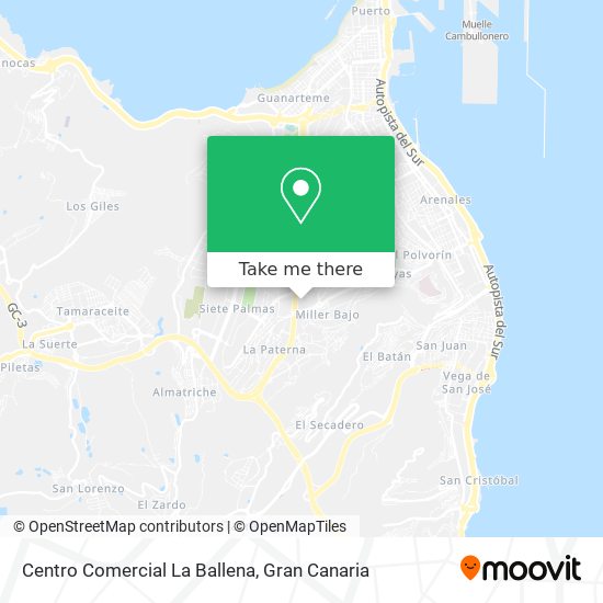 mapa Centro Comercial La Ballena