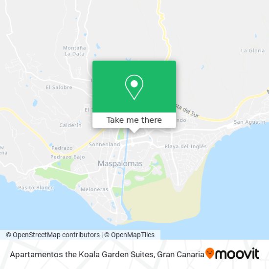 Apartamentos the Koala Garden Suites map