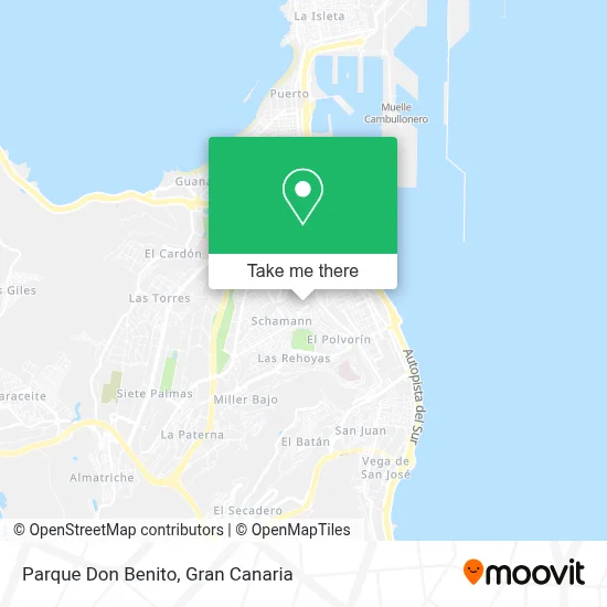 Parque Don Benito map