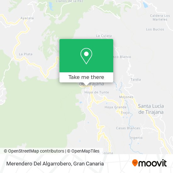 mapa Merendero Del Algarrobero