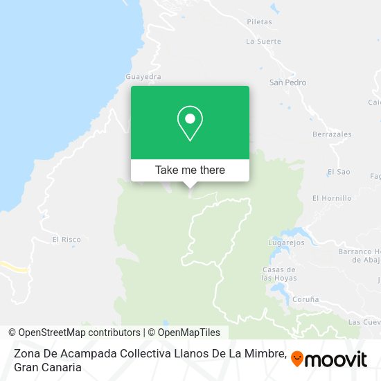 Zona De Acampada Collectiva Llanos De La Mimbre map