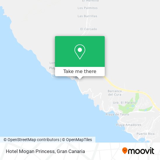 mapa Hotel Mogan Princess