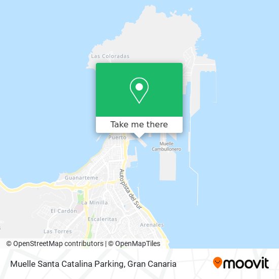 Muelle Santa Catalina Parking map