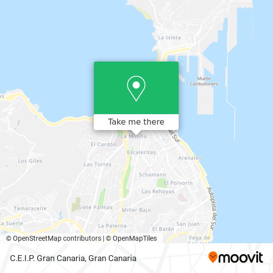 C.E.I.P. Gran Canaria map