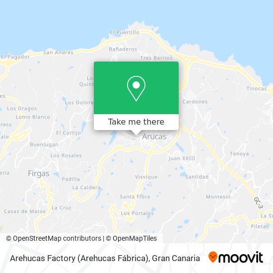 Arehucas Factory (Arehucas Fábrica) map