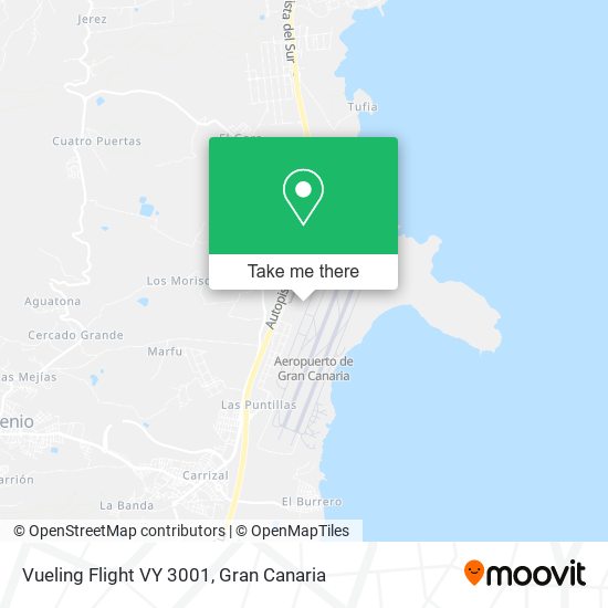 Vueling Flight VY  3001 map