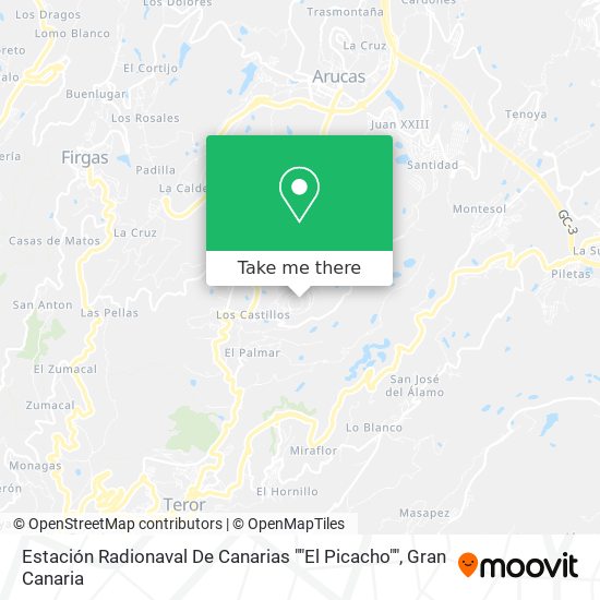 Estación Radionaval De Canarias ""El Picacho"" map