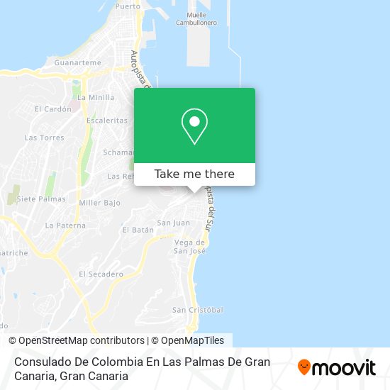 Consulado De Colombia En Las Palmas De Gran Canaria map